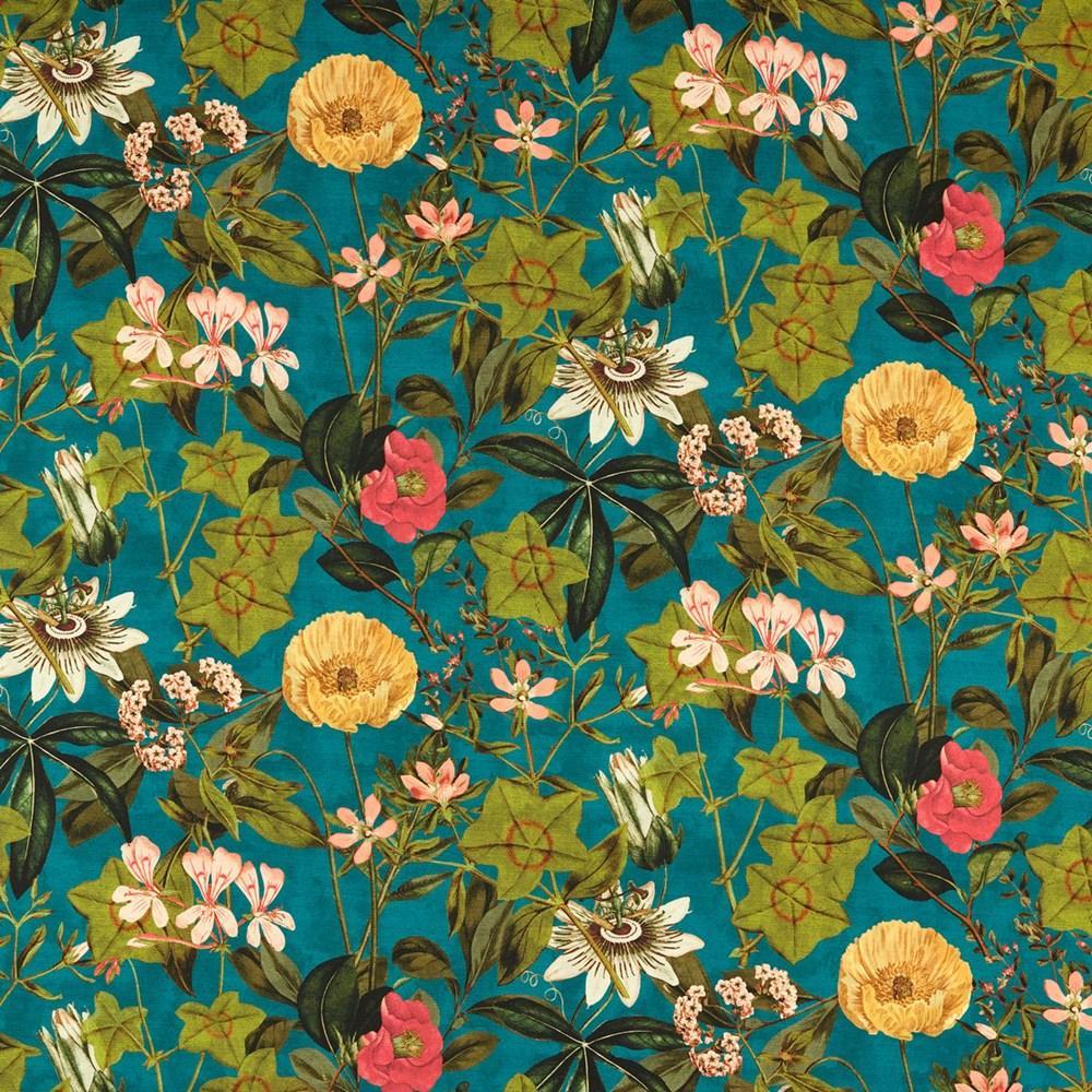 Kingfisher - Passiflora Outdoor By Clarke & Clarke || In Stitches Soft Furnishings Kingfisher - Passiflora Outdoor By Clarke & Clarke || In Stitches Soft Furnishings