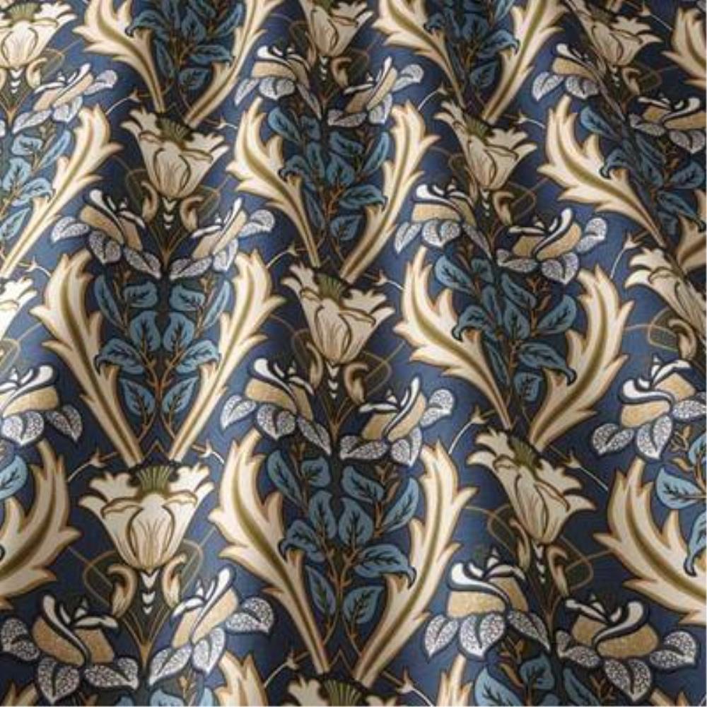 Navy - Acanthus By ILIV || In Stitches Soft Furnishings Navy - Acanthus By ILIV || In Stitches Soft Furnishings