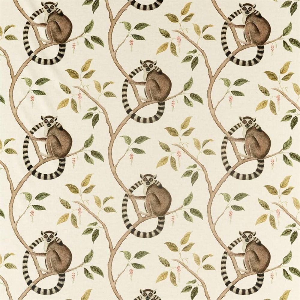 Olive - Ringtailed Lemur By Sanderson || In Stitches Soft Furnishings Olive - Ringtailed Lemur By Sanderson || In Stitches Soft Furnishings
