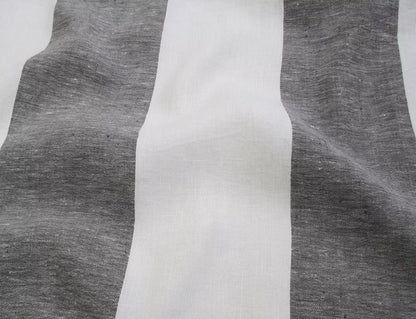 Charcoal - Coast Stripe By Unique Fabrics || In Stitches Soft Furnishings