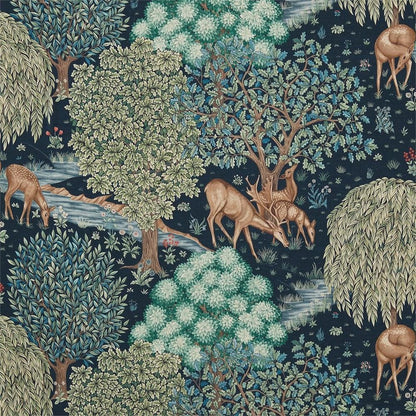Tapestry Blue - The Brook (Velvet) By Morris & Co || In Stitches Soft Furnishings