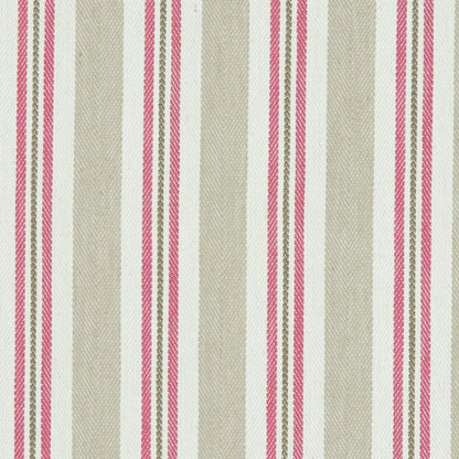 Raspberry/Linen - Alderton By Clarke & Clarke || In Stitches Soft Furnishings