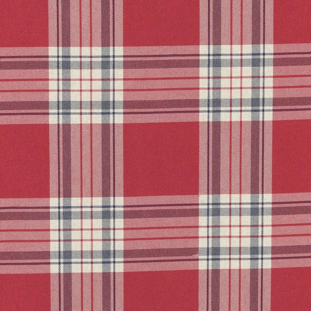 Red - Glenmore By Clarke & Clarke || In Stitches Soft Furnishings