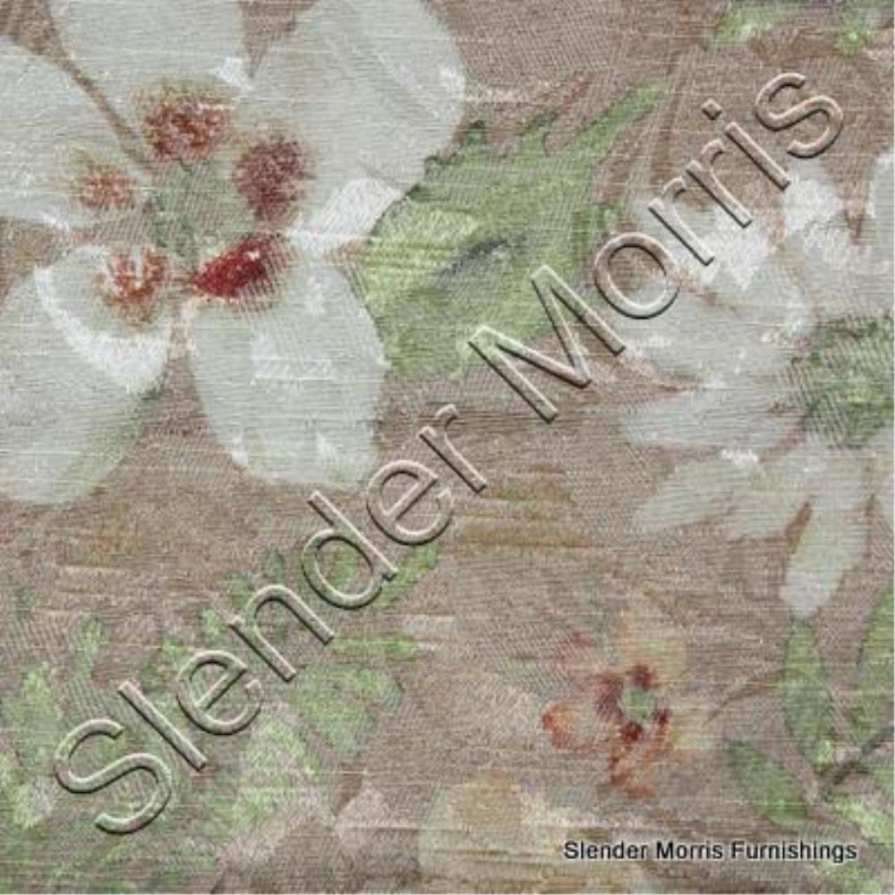 Light Brown - Lillypond Floral By Slender Morris || In Stitches Soft Furnishings