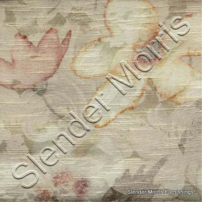 Stone/Tan - Lillypond Floral By Slender Morris || In Stitches Soft Furnishings