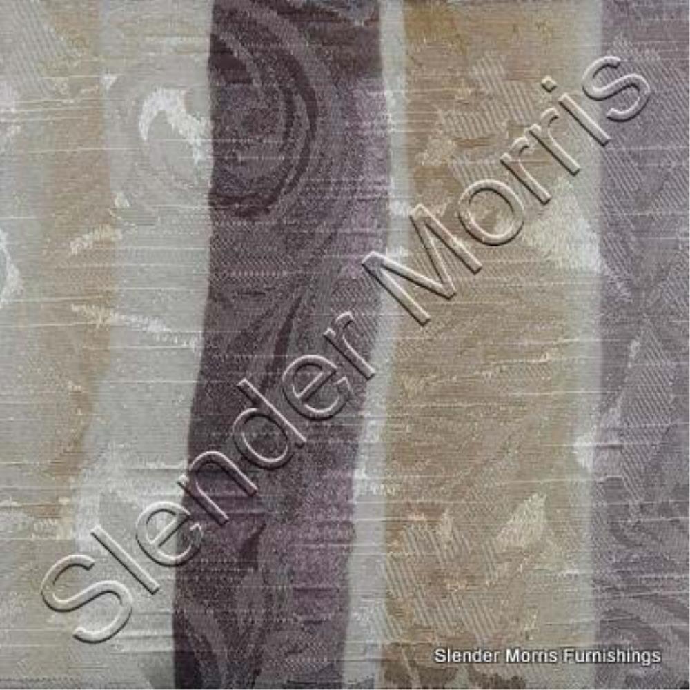 Sand/Grape - Lillypond Stripe By Slender Morris || In Stitches Soft Furnishings