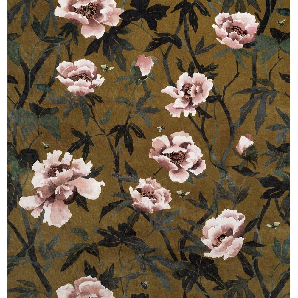 Chartreuse - Peonia Velvet By Mokum || In Stitches Soft Furnishings