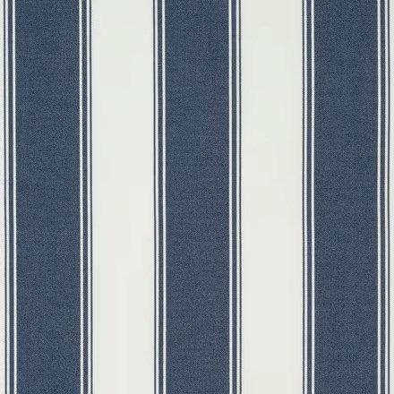 Indigo - Perennial Stripe By James Dunlop Textiles || In Stitches Soft Furnishings