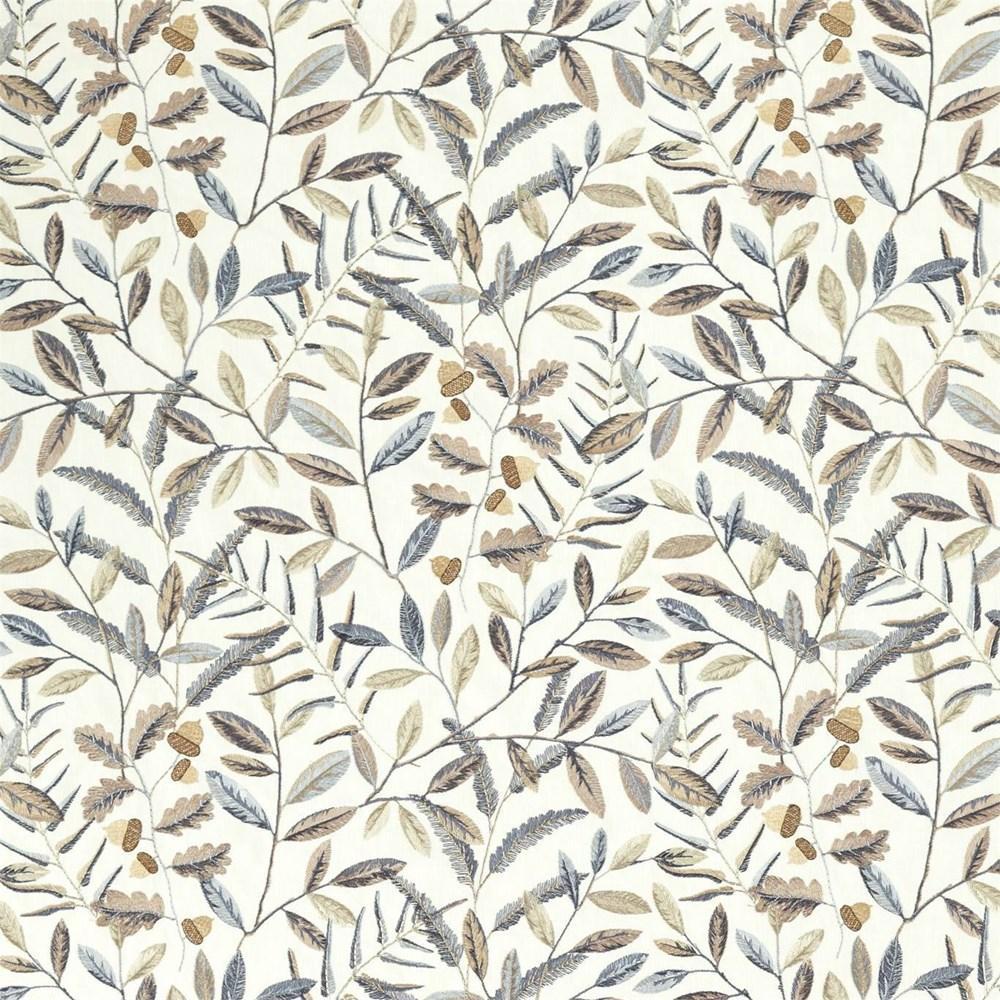Linen/Steel Blue - Quercus By Sanderson || In Stitches Soft Furnishings