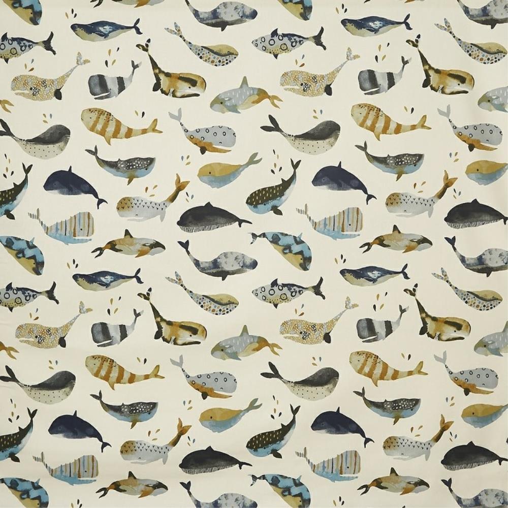 Antique - Whale Watching By James Dunlop Textiles || In Stitches Soft Furnishings
